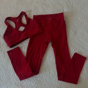 REVYVE active matching workout set. Top size medium, bottom size small.